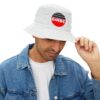 Retro Bucket Hat with G1NBC Design, Summer Hat, Festival Accessory, Beachwear, Outdoor Sun Protection - Image 2