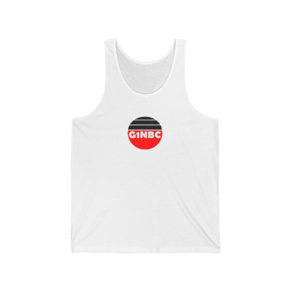 Retro G1NBC Unisex Jersey Tank Top, Casual Summer Tee, Workout Shirt, Beachwear, Graphic Tank for Men and Women